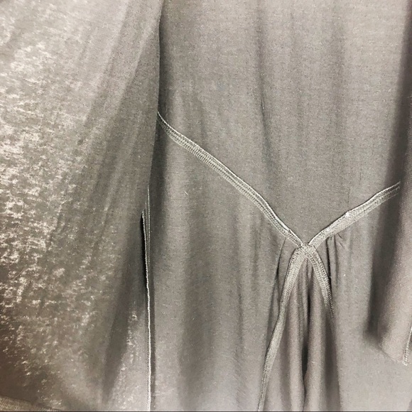 NWT Karen Kane Double Knit Open Face Cardigan | Black Gray | Size Small - Picture 10 of 12